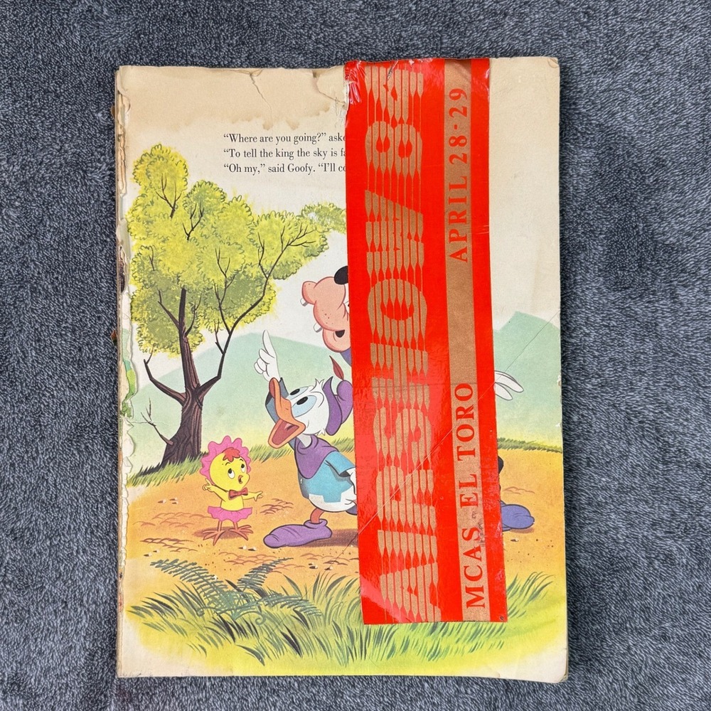 Vintage Disney Storybook Donald Duck Goofy 1984 MCAS El Toro Airshow Ephemera